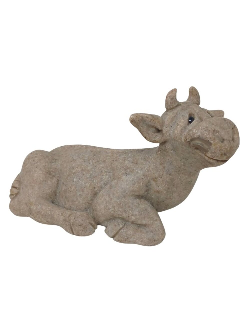 Quarry Critters Casey Cow Second Nature 2000 Sandstone Look Animal Decor #S-2